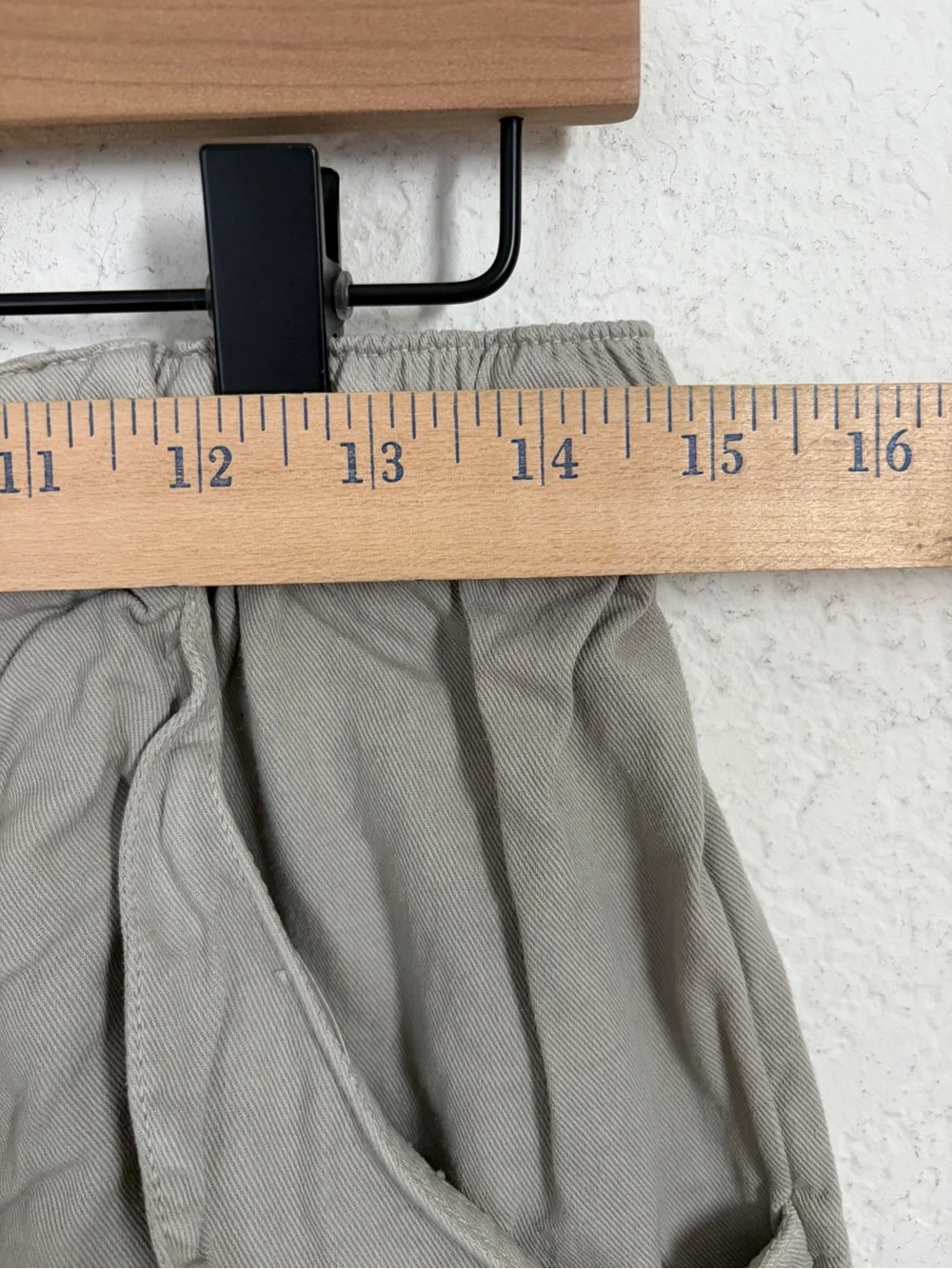 Free People Free- Est Small Gray Cotton Bermuda Shorts Elastic Waist Boho Casual